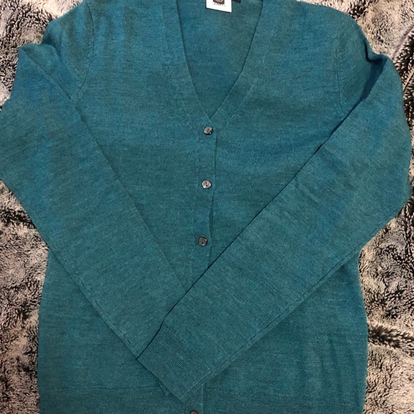 Brooks Brothers Sweaters - NWOT Brooks Brothers SAMPLE teal wool cardigan